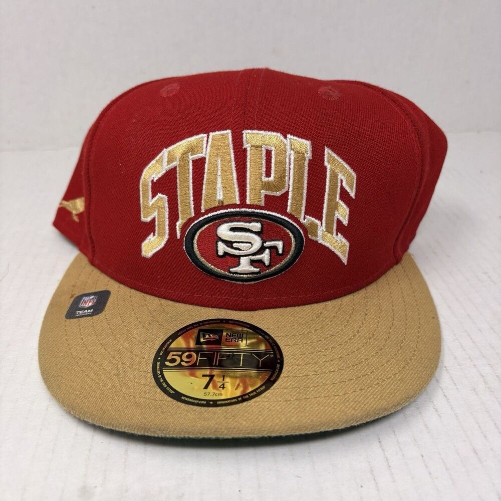 New Era X Staple San Francisco 49ers 9FIFTY Hat Men’s Red 7 1/4